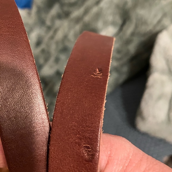 KMM Walnut Bison Travel Tote Bag w/ Brown Handles and Copper Rivets - Picture 5 of 5